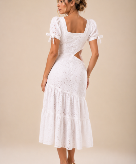 Alternative view of Cut-Out Cotton Midi Dress