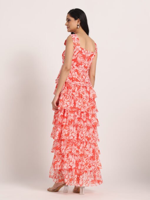 Floral Ruffle Maxi Dress - Image 2