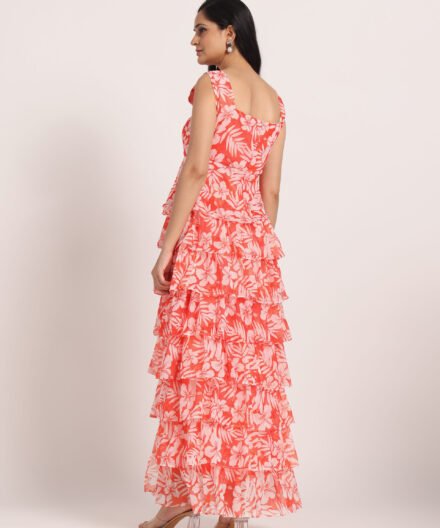 Alternative view of Floral Ruffle Maxi Dress